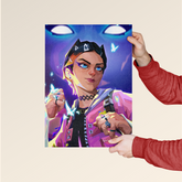 Clove – Valorant Shadow Duelist Poster